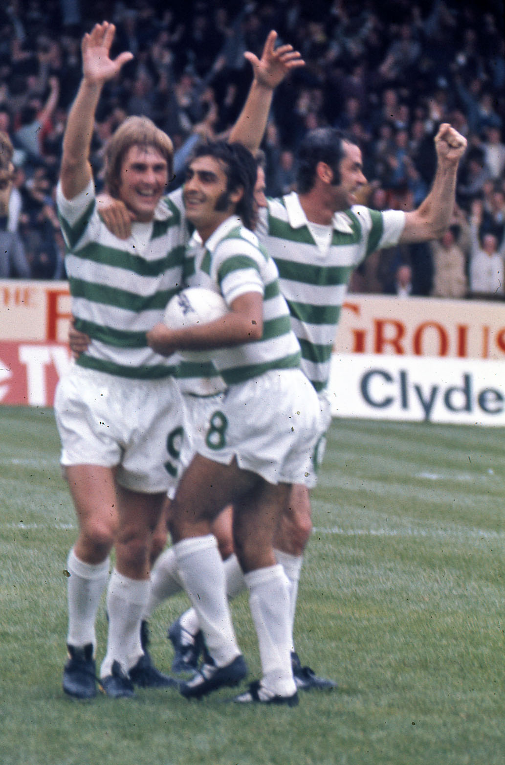 Kenny Dalglish, Paul Wilson and Tommy Callaghan, 1975