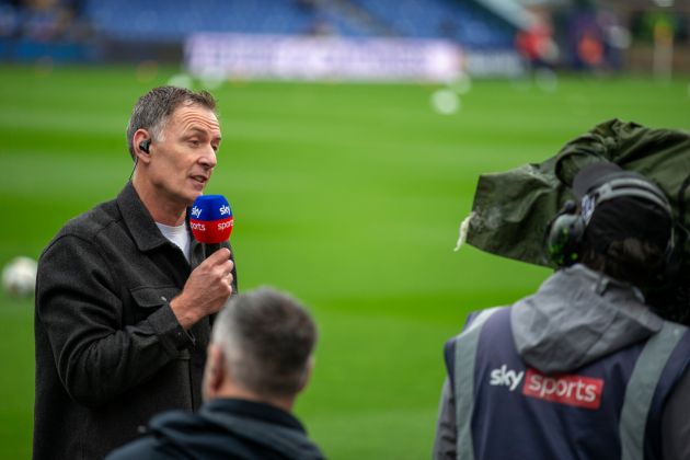 Chris Sutton on Sky Sports duties