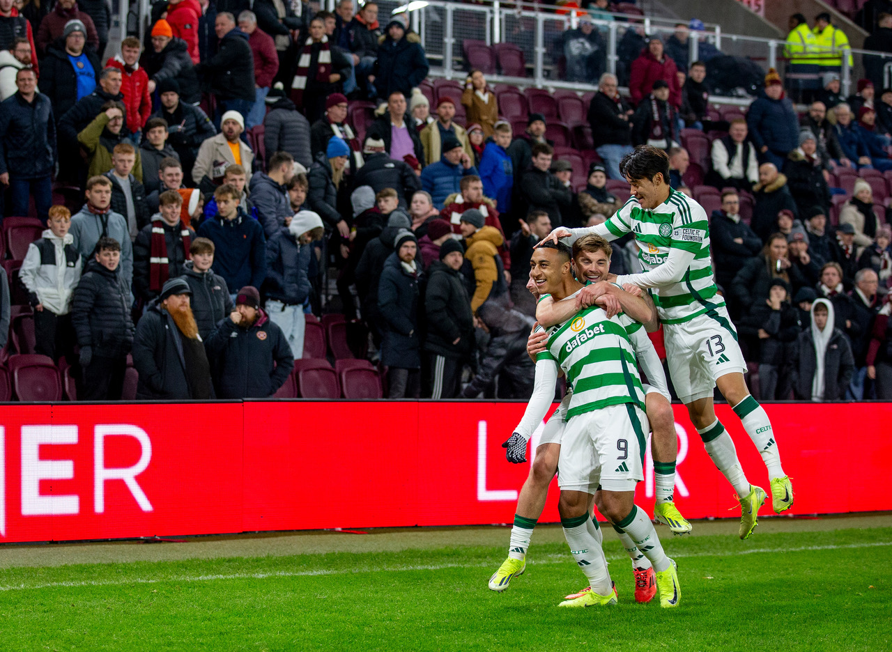 Adam Idah celebrates.