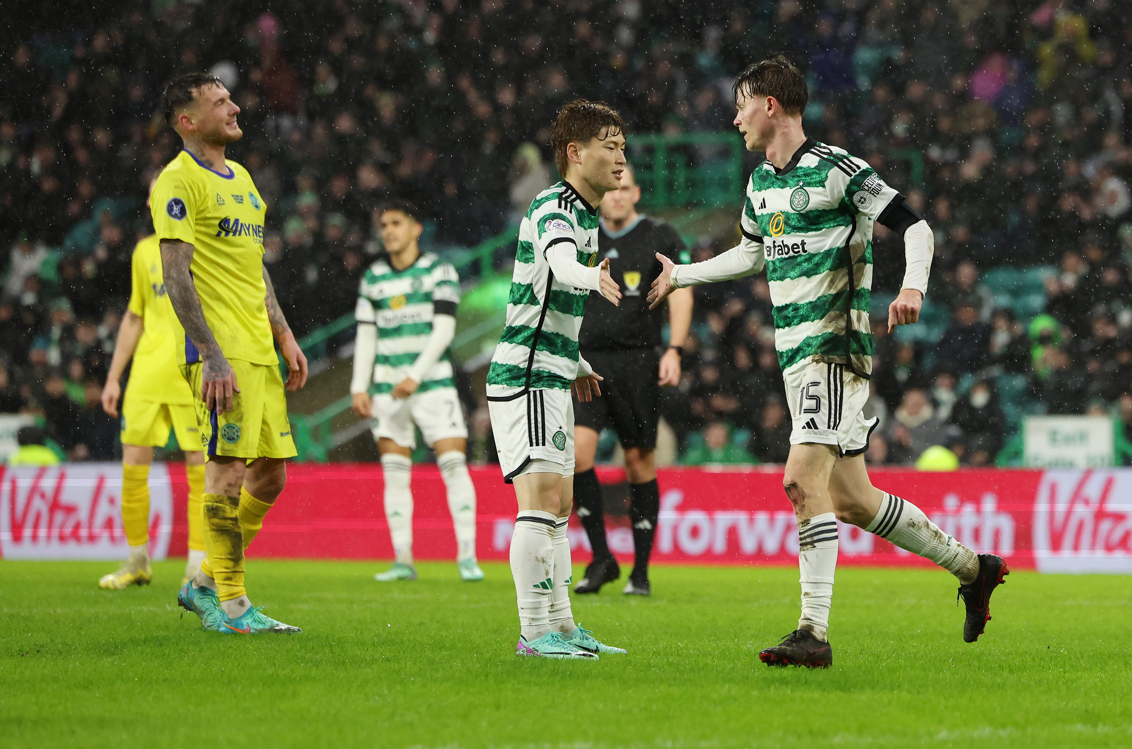 Odin Holm celebrates