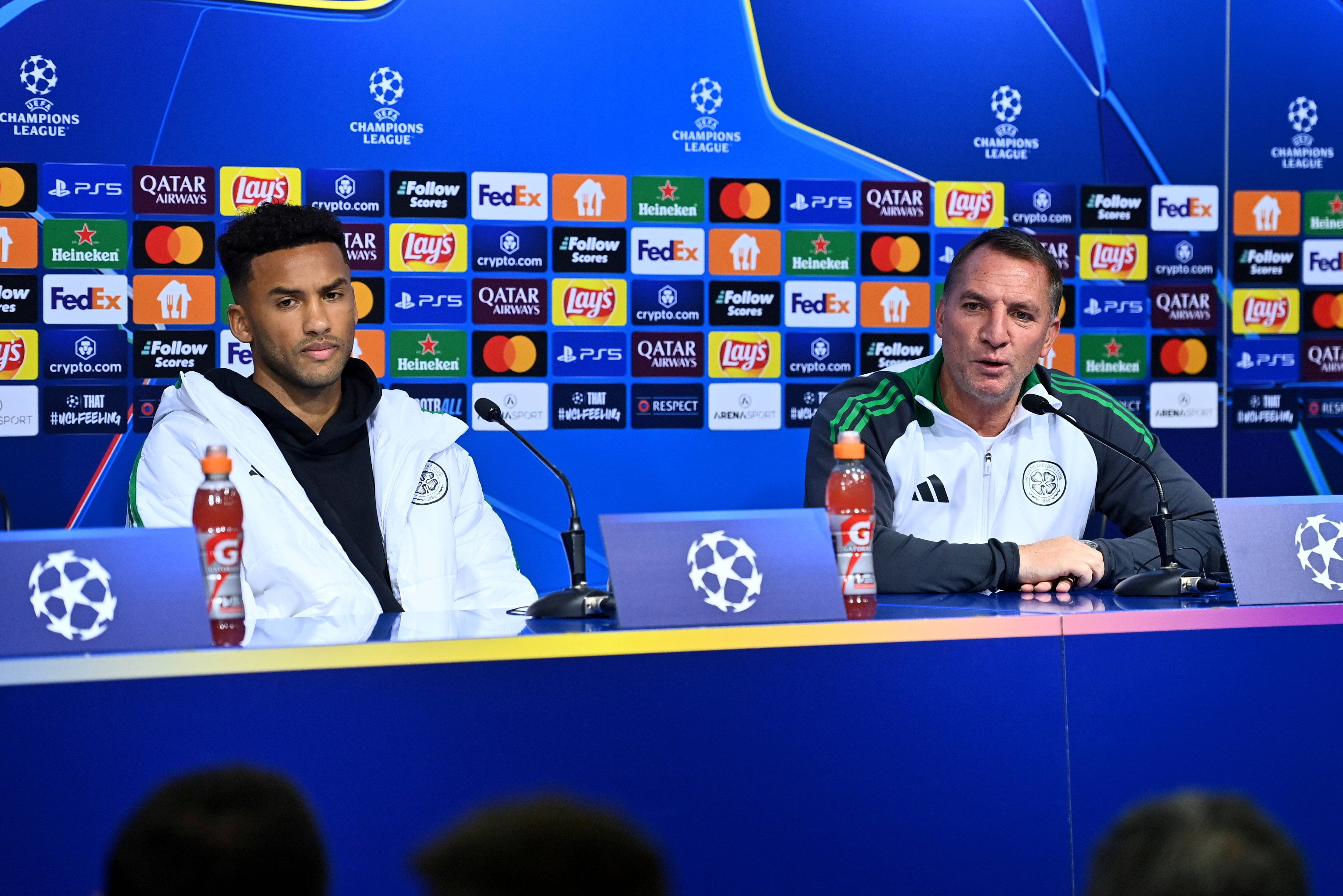 Auston Trusty and Brendan Rodgers