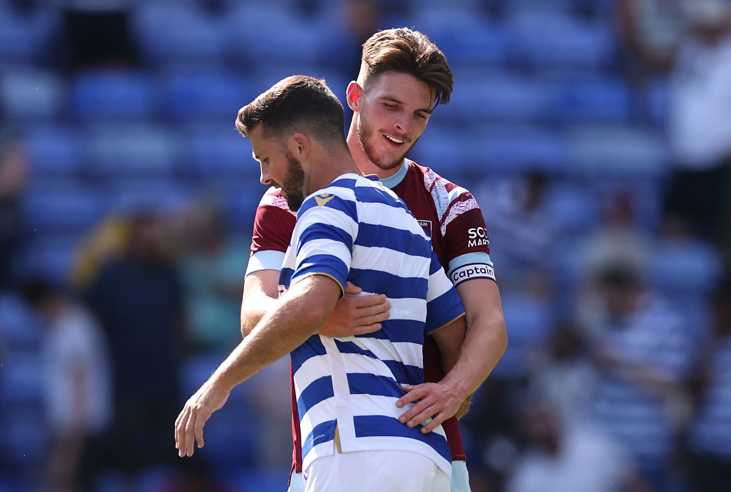 Declan Rice and Shane Long