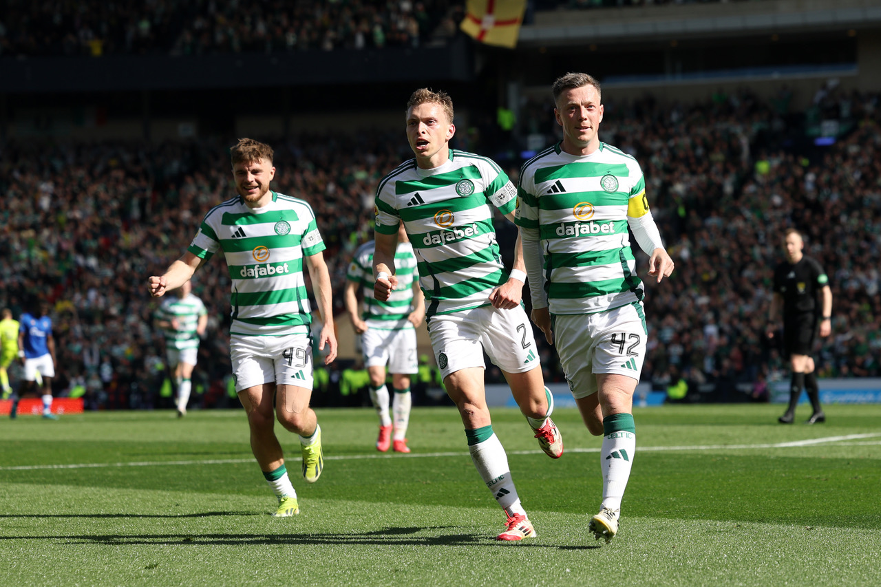 Callum McGregor celebrates