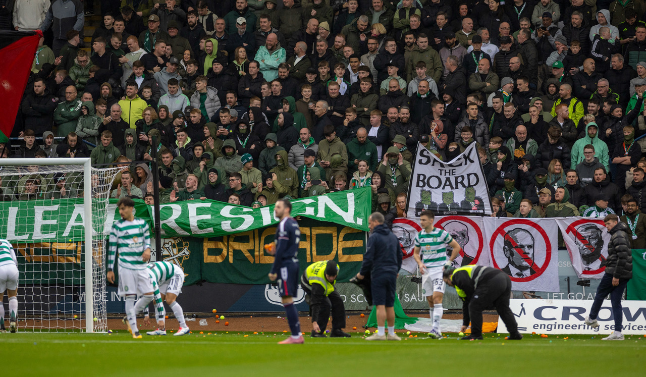 Celtic fan protest