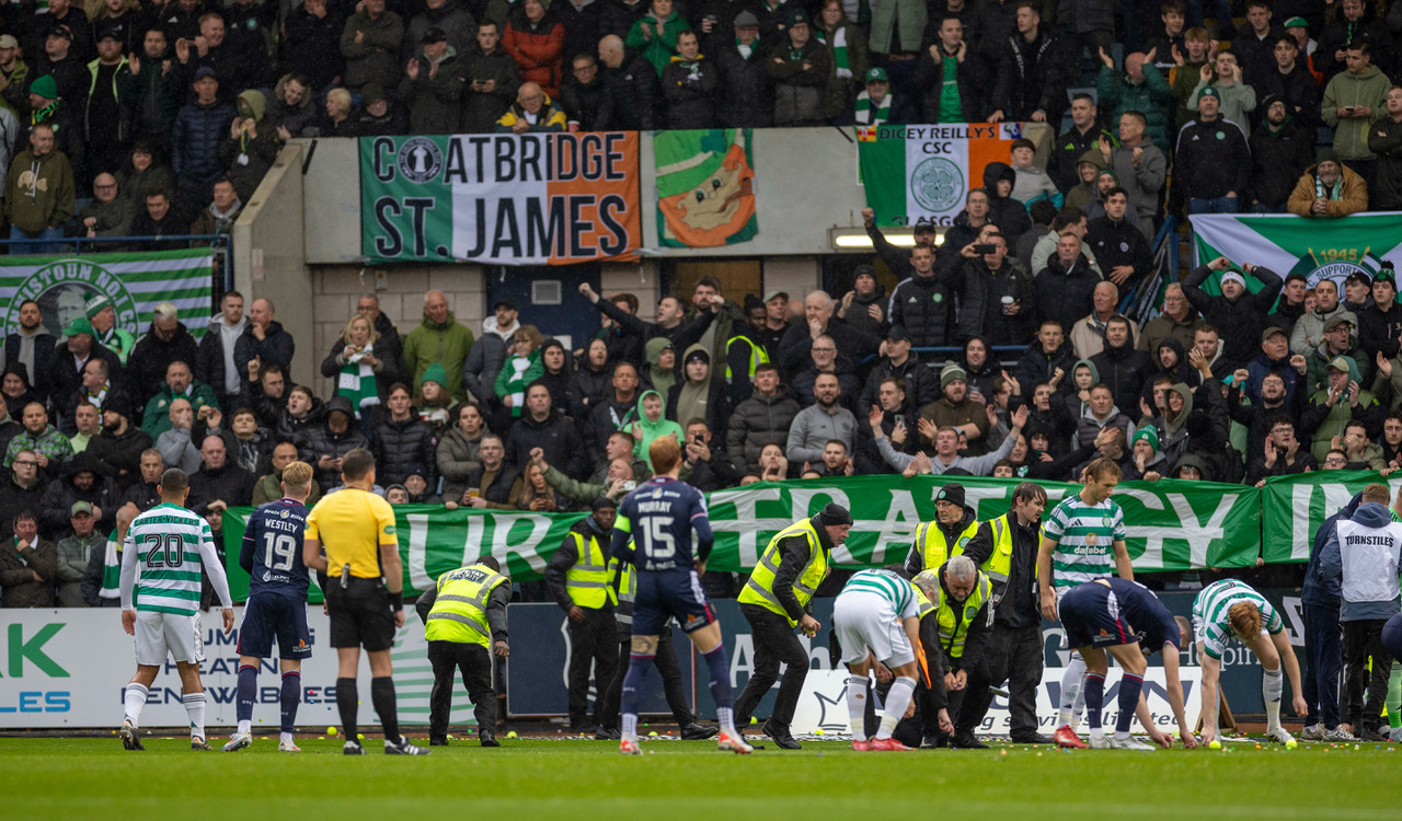 Celtic fan protest