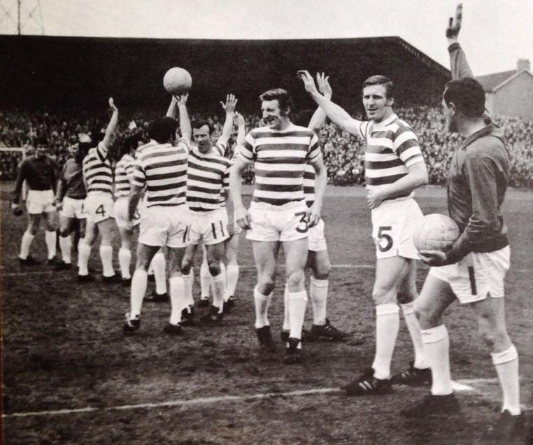 Last Lisbon Lions walk-out at Celtic Park