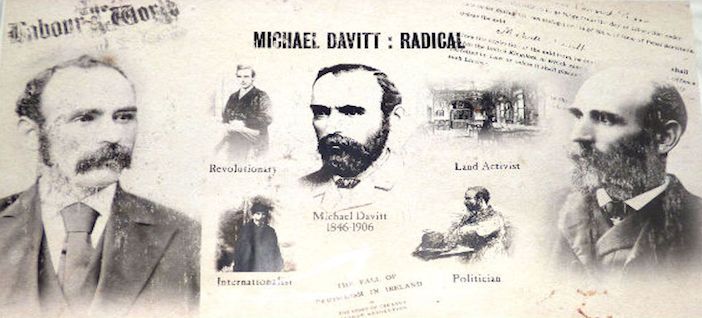 Michael Davitt laid the first sod of shamrock smothered turf at Celtic Park