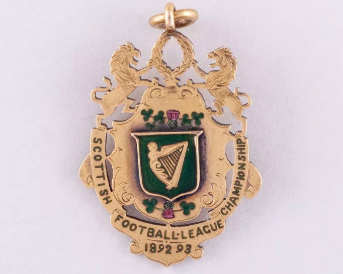 Willie Maley’s medal from the 1892-93 league title 
