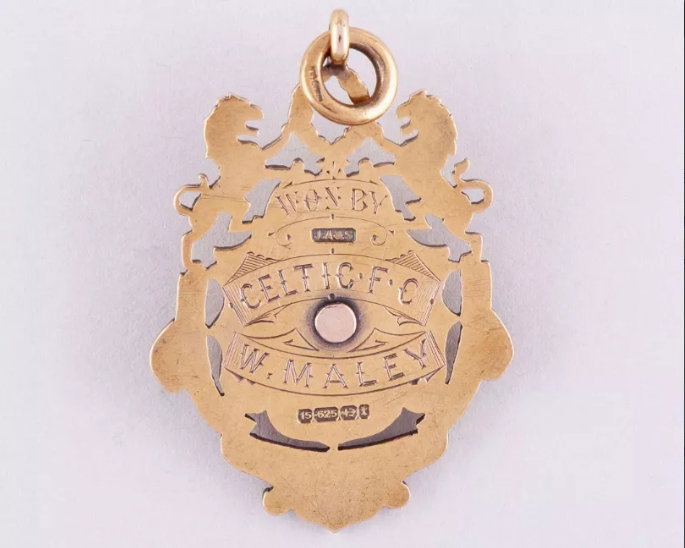 Willie Maley’s medal from the 1892-93 league title 