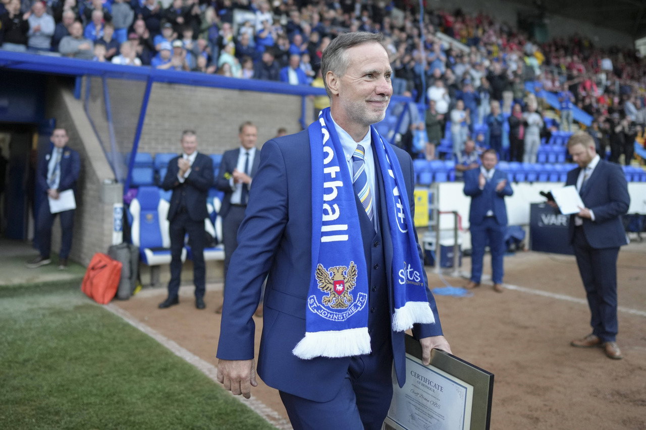 Adam Webb, new owner of St Johnstone